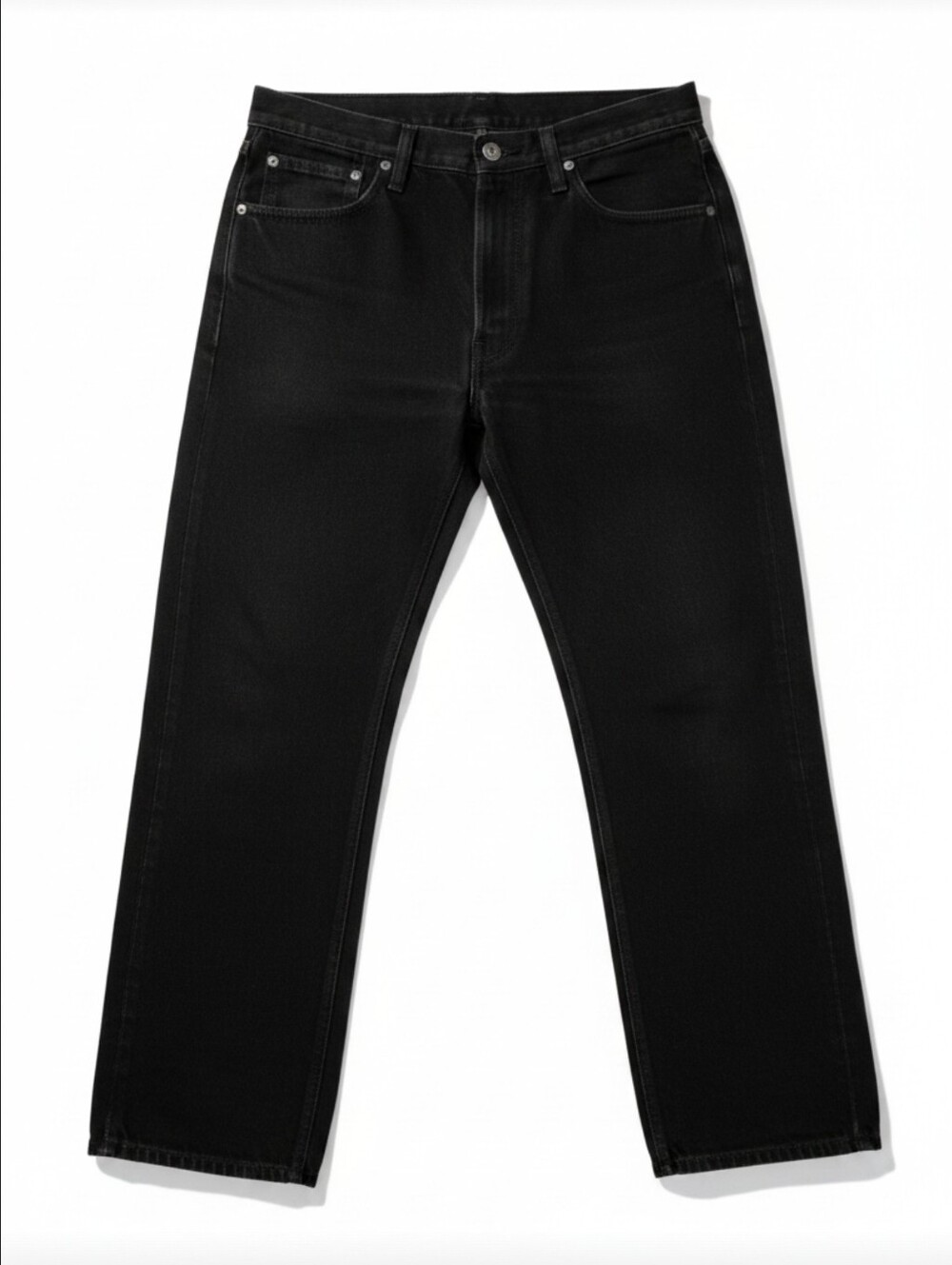 Rustler by Wrangler Men Black Regular Fit Straight Leg Jeans 34x29 Workwear